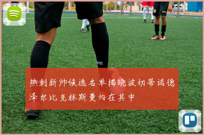热刺新帅候选名单揭晓波切蒂诺德泽尔比克林斯曼均在其中